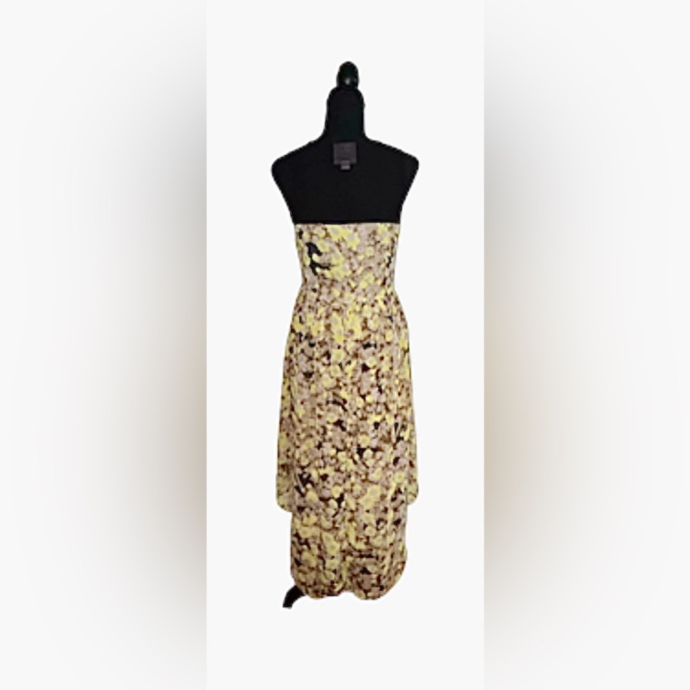 πROMEO & JULIET COUTURE! HIGH-LOW DRESS! SUPER SLEEK! SHEER TOP & SIDE PANELS! - Picture 8 of 16